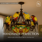 Glass Parrot Chandelier - Residence Supply