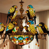 Glass Parrot Chandelier - Residence Supply