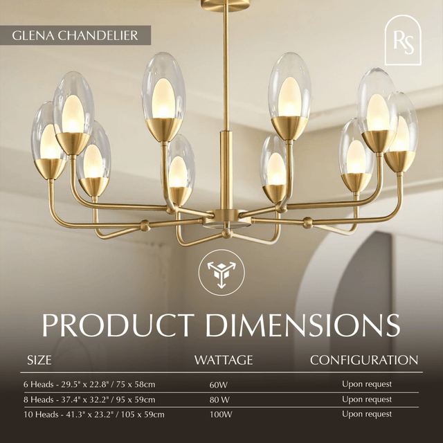 Glena Chandelier - Residence Supply