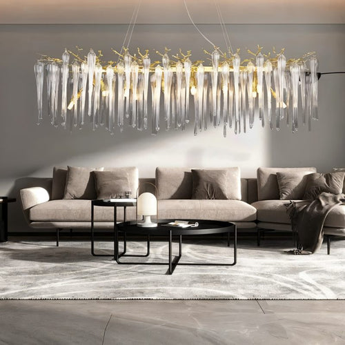 Glere Rectangular Chandelier - Living Room Lighting