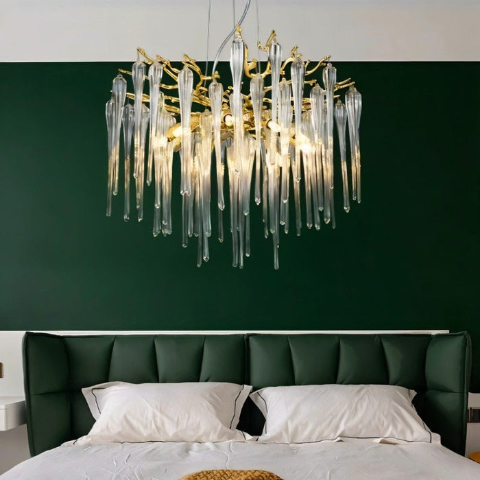 Glere Round Chandelier - Modern Lighting for Bedroom