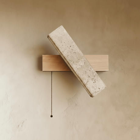 Glimra Travertine Wall Lamp - Residence Supply