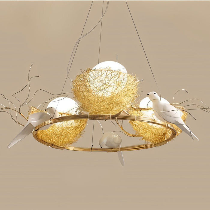 Gold Nest Chandelier - Residence Supply