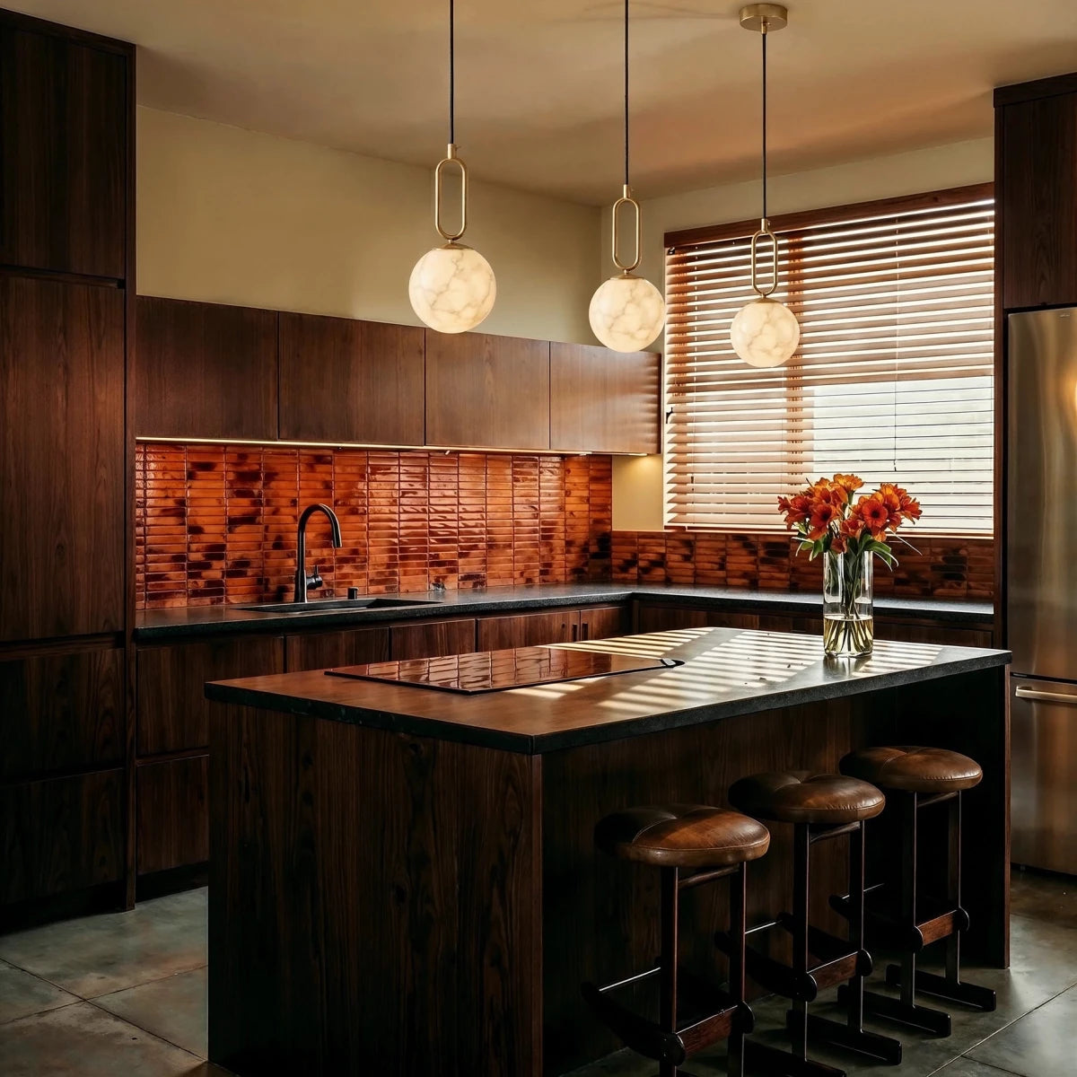 Gong Alabaster Pendant Light - Residence Supply
