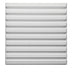 White wall panel featuring a textured design with horizontal grooves in a smooth finish. Ideal for modern interiors.