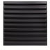Black wall panel with a ribbed design; made of smooth material; suitable for interior decor applications.