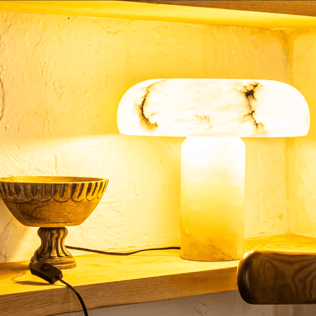 Habros Alabaster Table Lamp - Residence Supply