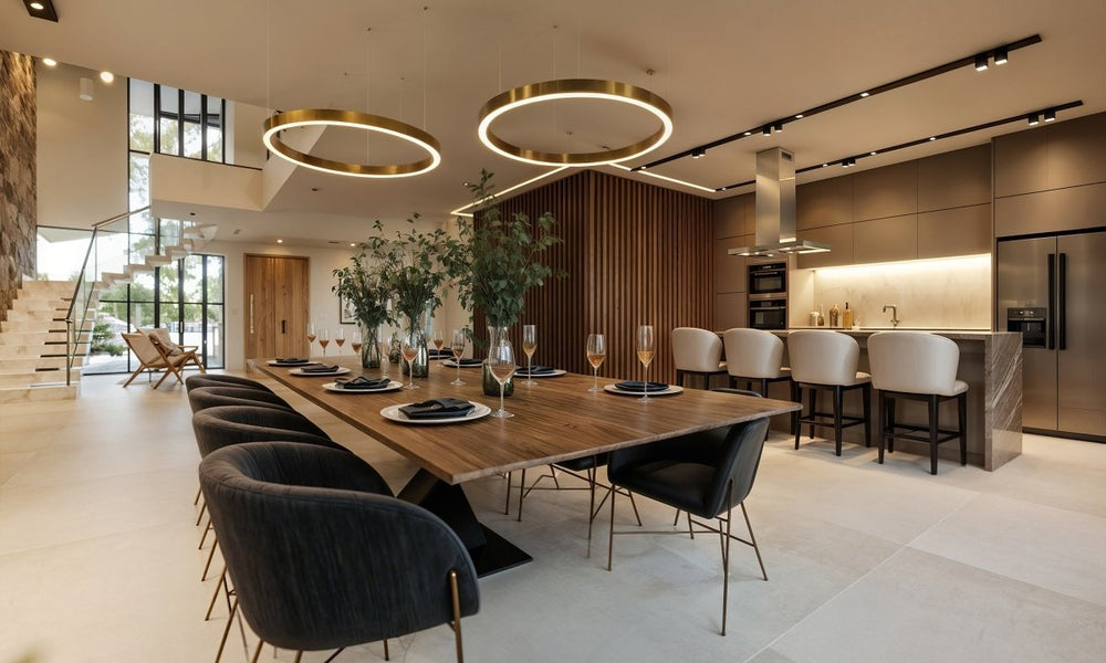 Sleek Dining Room Illumination