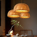 Hand-Weaved Rattan Cocoon Pendant Light - Modern Lighting for Dining Table