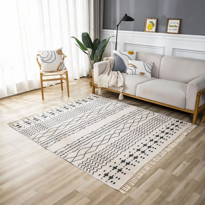 Hasbo Coastal Area Rug: With its soothing colors and nautical motifs, this coastal area rug brings the tranquility of the seaside into your home, creating a relaxed and inviting atmosphere reminiscent of beachfront living.
