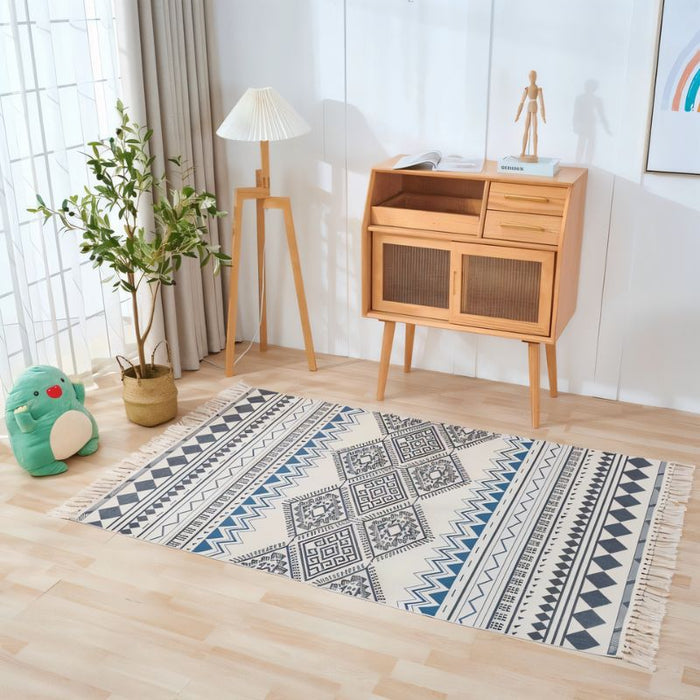 Hasbo Modern Area Rug: Sleek and sophisticated, this modern area rug boasts clean lines and minimalist designs, adding a touch of contemporary elegance to your space that complements any decor style.