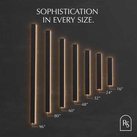 Helios LED Outdoor Wall Lamp available in multiple sizes from 16 to 96 inches, offering versatile lighting for any outdoor space.