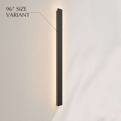 96-inch Helios LED Outdoor Wall Lamp variant, perfect for dramatic and expansive outdoor lighting installations.