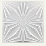 Single Hite PVC Wall Panel showing detailed 3D starburst design. Waterproof and easy to install for modern wall transformations.