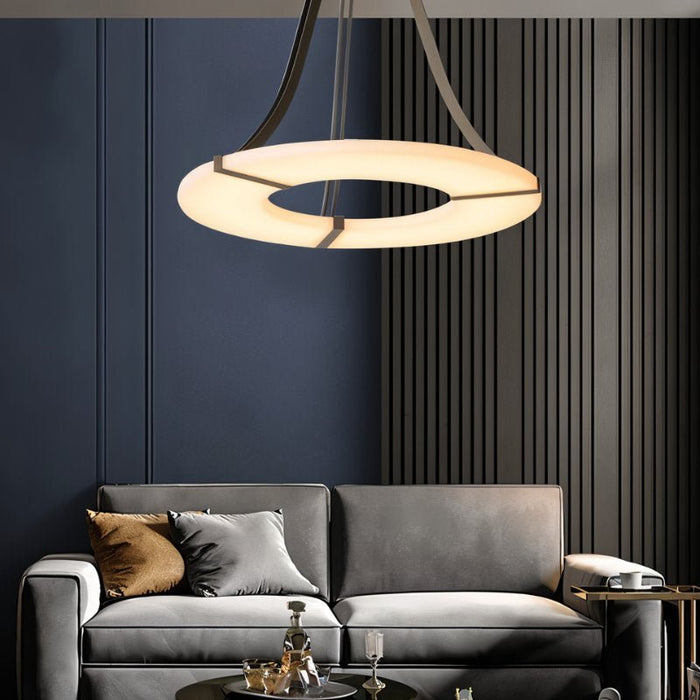 Huan Alabaster Chandelier - Living Room Lighting