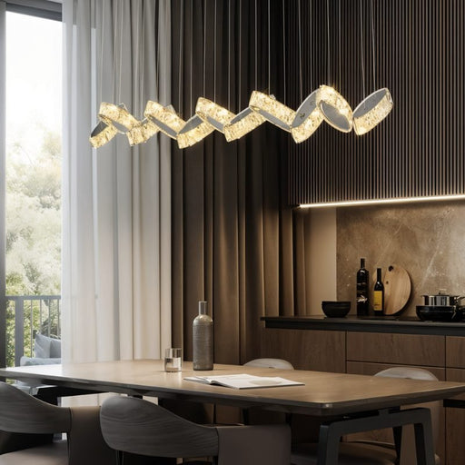 Hwan Modern Chandelier above the Dining Table - Residence Supply