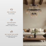 Sidero 3-Tier Round Chandelier