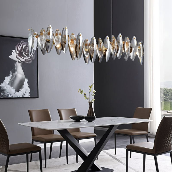 Inara Chandelier - Contemporary Lighting Fixture for Dining Room Lighting 
