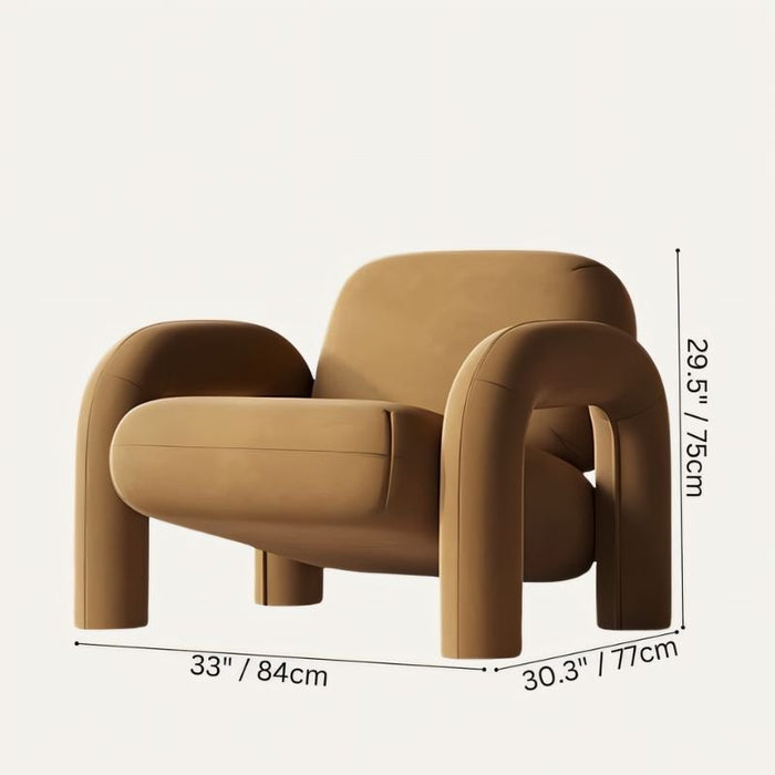 Kallpa Accent Chair Size Chart