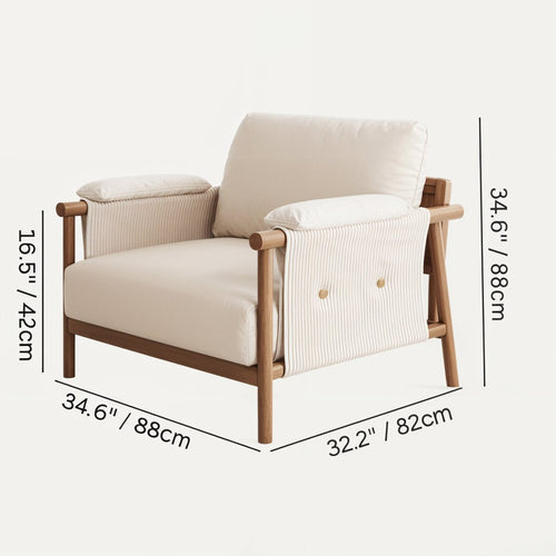 Kana Accent Chair Size