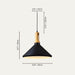 Kane Pendant Light Size Chart