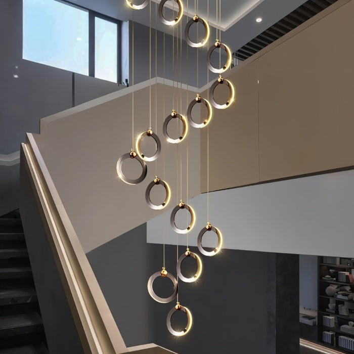 Khaatem Chandelier - Contemporary Lighting for Stair Lighting