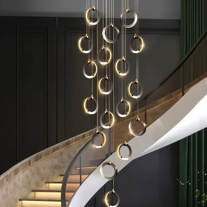 Khaatem Chandelier - Modern Lighting Fixture for Stair Lighting