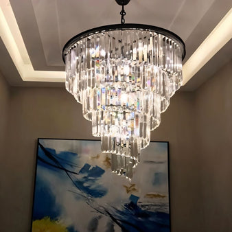 Kimasu Tiered Round Chandelier - Modern Chandeliers