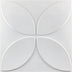 Kista Wall Panel with modern petal-shaped embossed design, ideal for interior decor upgrades using PVC wall panels on sale.