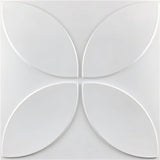 Kista Wall Panel with modern petal-shaped embossed design, ideal for interior decor upgrades using PVC wall panels on sale.