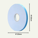 Double-sided adhesive tape roll measuring 9x9 inches, compatible with Kista Wall Panel installation for secure wall mounting.