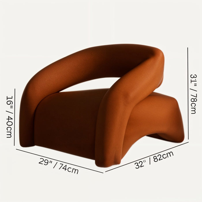 Kochi Accent Chair Size Chart