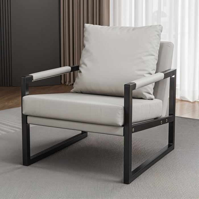 Enhance your seating area with the Kraesio Arm Chair's ergonomic design, which promotes proper posture and comfort during extended periods of sitting.