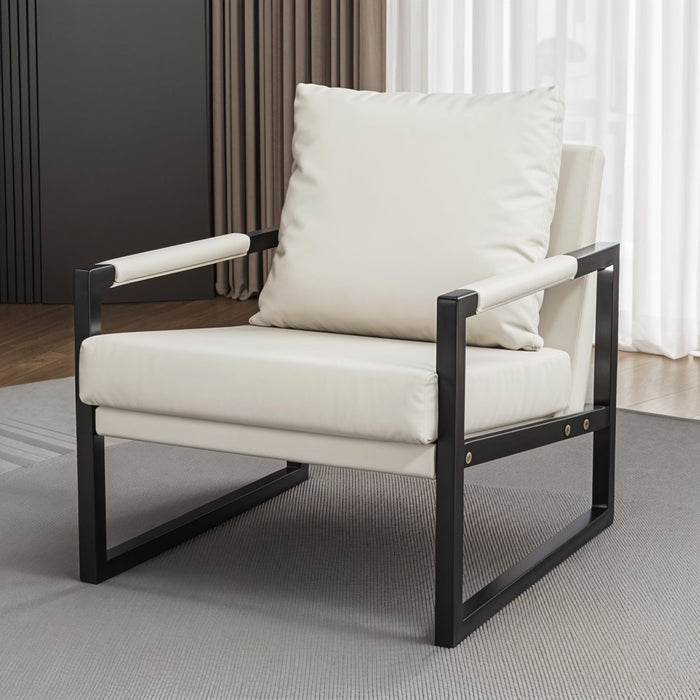 The minimalist yet elegant design of the Kraesio Arm Chair makes it a versatile choice for any room, seamlessly blending into both modern and traditional decor styles.