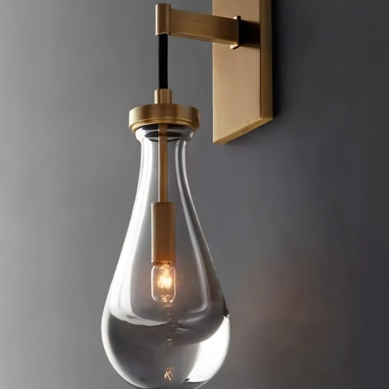 Pulcher Glass Tears Wall Sconce