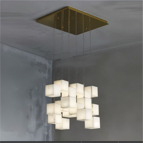 Kybos Alabaster Chandelier Light