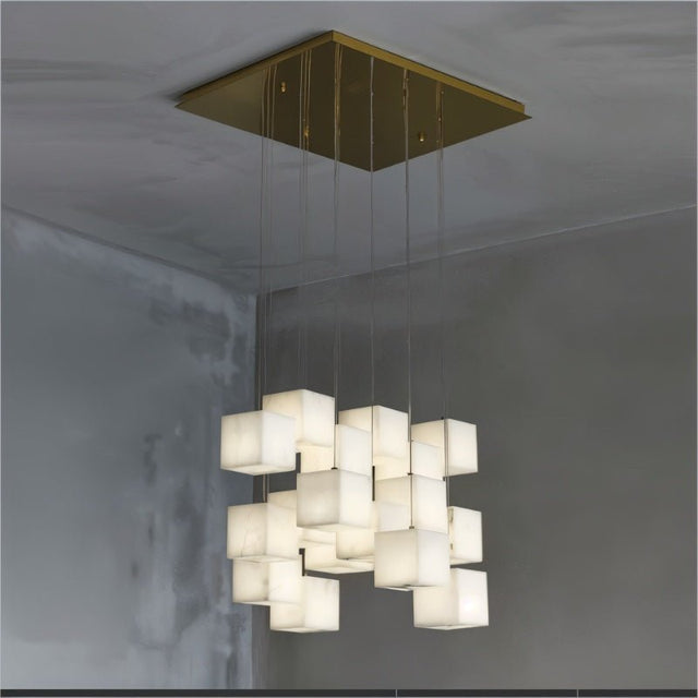 Kybos Alabaster Chandelier Light
