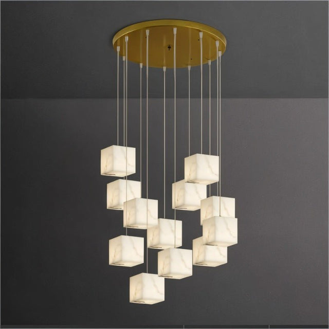 Kybos Alabaster Chandelier Light