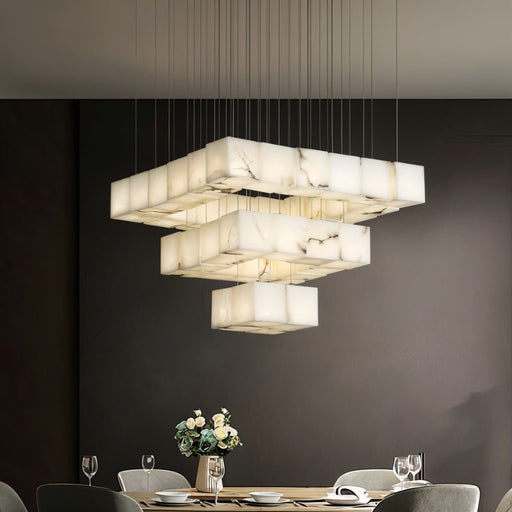 Kybos Alabaster Chandelier - Dining Room Lighting