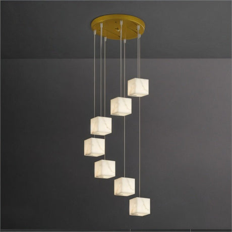 Kybos Alabaster Chandelier Light