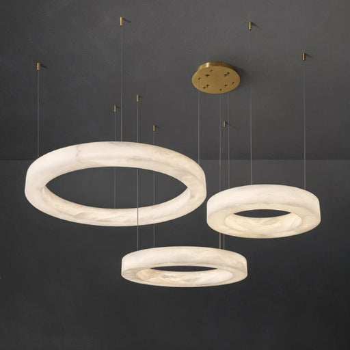 Kyklos Alabaster Chandelier - Contemporary Lighting