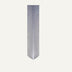 Vertical wall panel with radiating linear ribbed texture in gray metallic finish on neutral background.