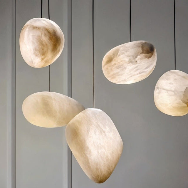 Lapis Alabaster Pendant Light
