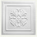 Lberin Wall Panel with embossed floral design in white PVC, measuring 20x20 inches, ideal for decorative interior wall applications.