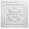 Lberin Wall Panel with embossed floral design in white PVC, measuring 20x20 inches, ideal for decorative interior wall applications.