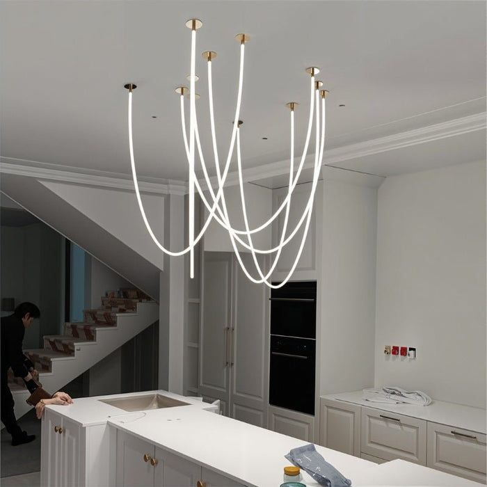 Liliana Chandelier - Contemporary Lighting for Kitchen Island