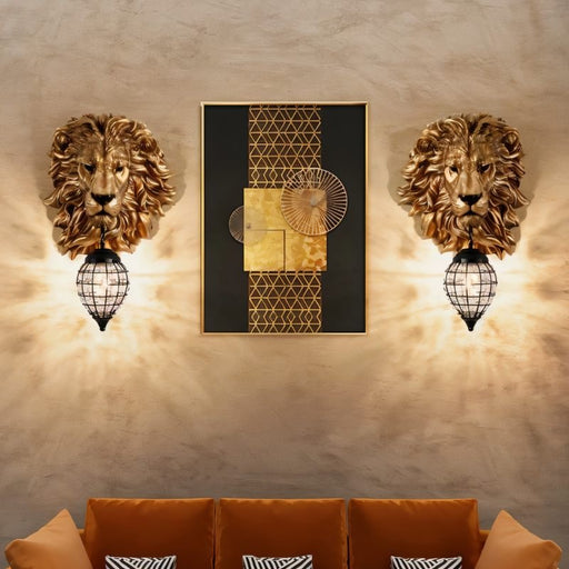 Lion Head Wall Lamp - Living Room Lighting