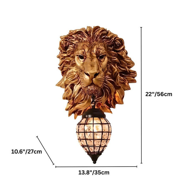 Lion Head Wall Lamp - Residence Supply