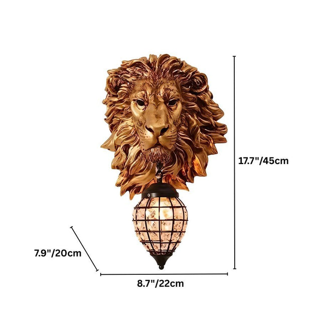 Lion Head Wall Lamp - Residence Supply