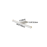 "Dimensions of the 50cm Lisorva wall lamp, a sleek and functional metal and PC fixture with brass accents, ideal for modern bathroom vanity lighting."